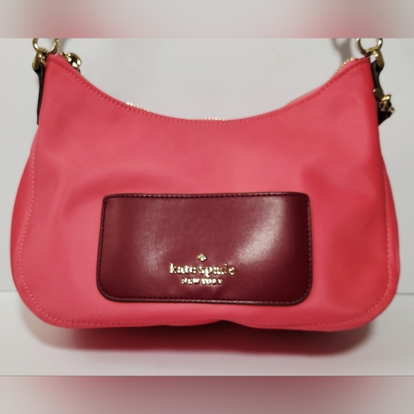 Kate Spade Chelsea Crossbody in Pink Nylon With Card Wallet - Picture 2 of 9